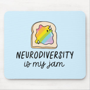 Neurodiversiteit Is Mijn Jam Regenboog Toast Muismat