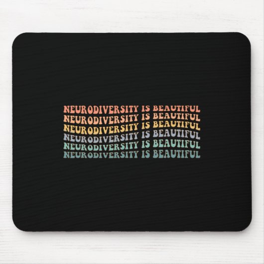 Neurodiversiteit is mooi - Autisme Bewustzijn Muismat (Voorkant)