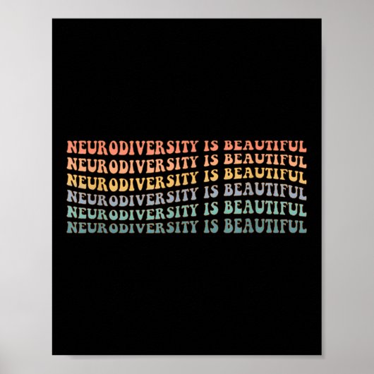 Neurodiversiteit is mooi - Autisme Bewustzijn Poster (Voorkant)