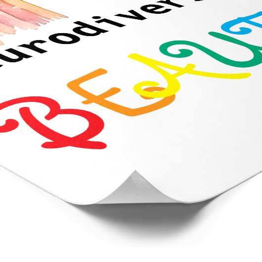 Neurodiversiteit is mooi, poster (Hoek)