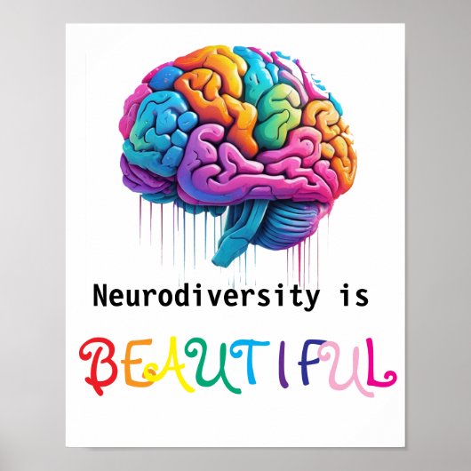 Neurodiversiteit is mooi, poster (Voorkant)