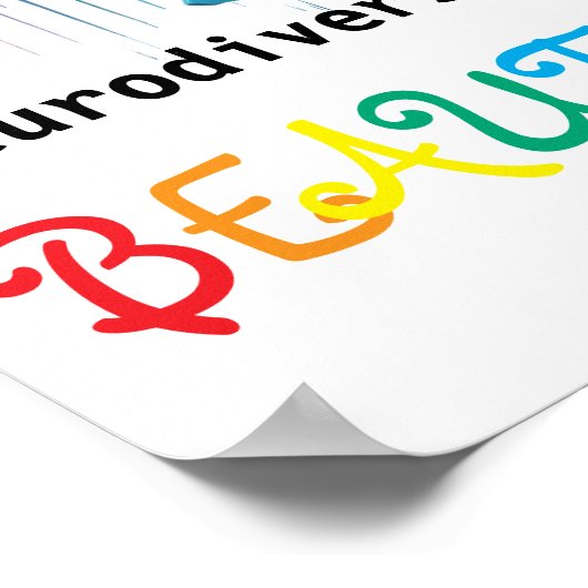 Neurodiversiteit is mooi, poster (Hoek)