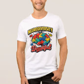 Neurodiversiteit is Mooi Tri-Blend Shirt (Voorkant)