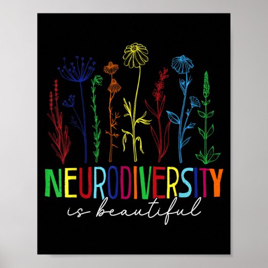 Neurodiversiteit is mooie autisme bewustwording poster (Voorkant)