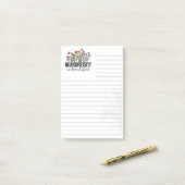 Neurodiversiteit is Mooie Gelijnde 3M Post-it® Not Notes (Op bureau)