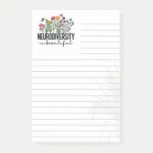 Neurodiversiteit is Mooie Gelijnde 3M Post-it® Not Notes (Voorkant)