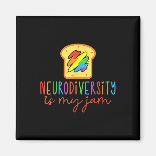 Neurodiversiteit is My-Jam Autism Awareness Specia Magneet (Voorkant)