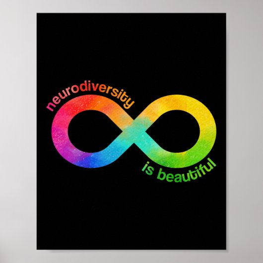 Neurodiversiteit is prachtig autisme neurodivergen poster (Voorkant)