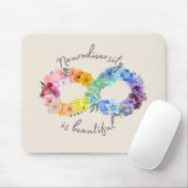 Neurodiversiteit is prachtig muismat (Met muis)