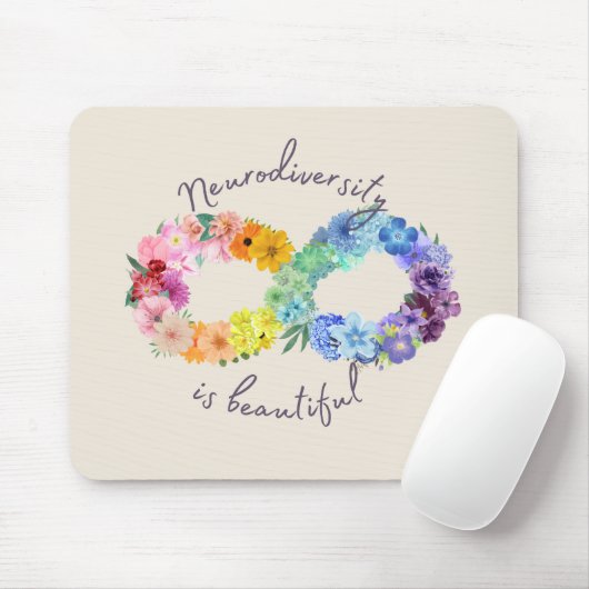 Neurodiversiteit is prachtig muismat (Met muis)