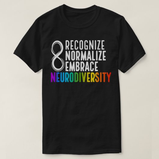 Neurodiversiteit is prachtig, neurodivergerend t-shirt (Design voorkant)