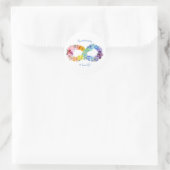 Neurodiversiteit is prachtig ronde sticker (Tas)