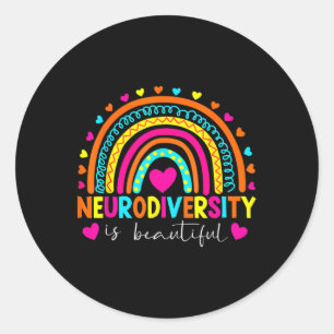 Neurodiversiteit is prachtig speciaal autisme Awar Ronde Sticker