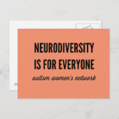 Neurodiversiteit is voor iedereen Briefkaart (Voorkant / Achterkant)