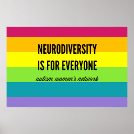 Neurodiversiteit is voor iedereen Poster (regenboo