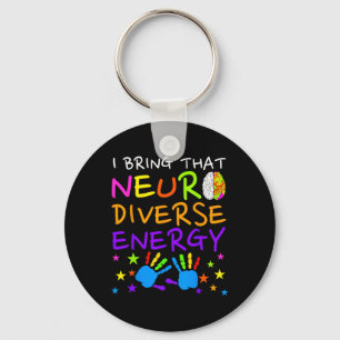 Neurodiversiteit Kinder Jongens Autisme Bewustzijn Sleutelhanger