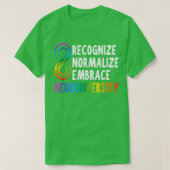 Neurodiversiteit nieuwheid Rainbow Infinity Vrouwe T-shirt (Design voorkant)