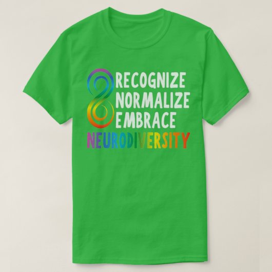 Neurodiversiteit nieuwheid Rainbow Infinity Vrouwe T-shirt (Design voorkant)