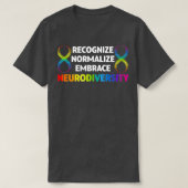 Neurodiversiteit nieuwheid Rainbow Infinity Vrouwe T-shirt (Design voorkant)