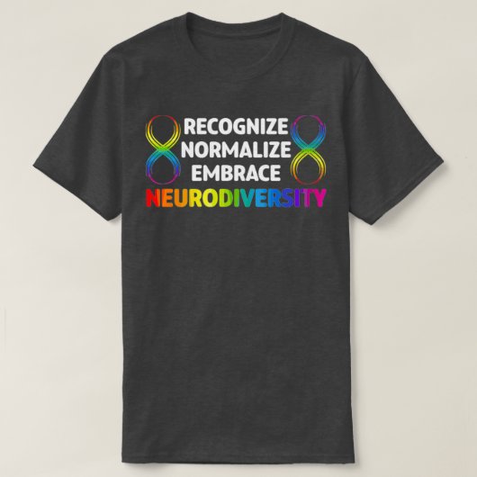 Neurodiversiteit nieuwheid Rainbow Infinity Vrouwe T-shirt (Design voorkant)