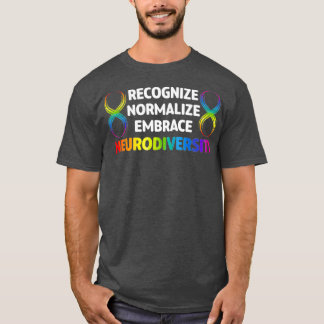 Neurodiversiteit nieuwheid Rainbow Infinity Vrouwe T-shirt