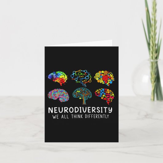 Neurodiversiteit - Omhels ADHD Autisme Bewustzijn Kaart (Voorkant)
