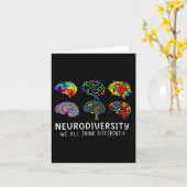 Neurodiversiteit - Omhels ADHD Autisme Bewustzijn Kaart (Gele Bloem)