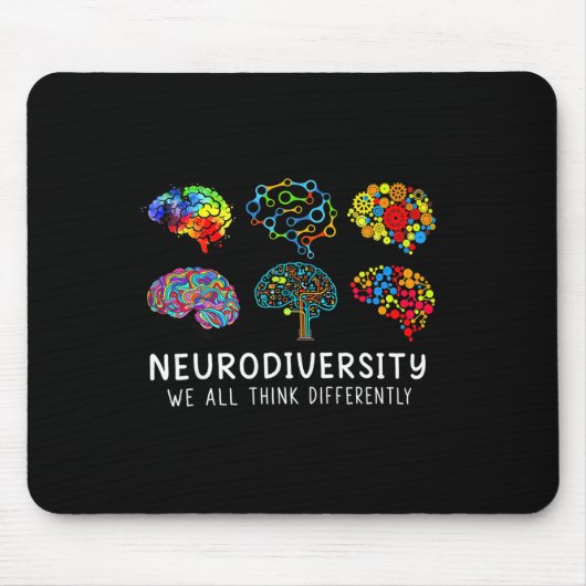 Neurodiversiteit - Omhels ADHD Autisme Bewustzijn Muismat (Voorkant)