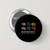 Neurodiversiteit - Omhels ADHD Autisme Bewustzijn Ronde Button 5,7 Cm (Voorkant /achterkant)
