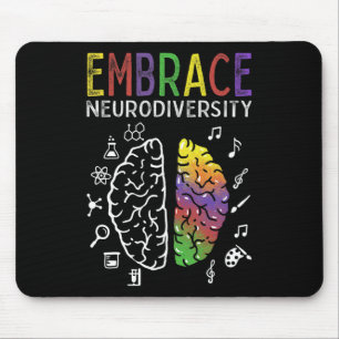 Neurodiversiteit Omhels ADHD Autisme en hersenen Muismat