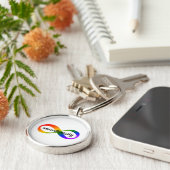 Neurodiversiteit Oneindigheid Sleutelhanger (Zijkant)
