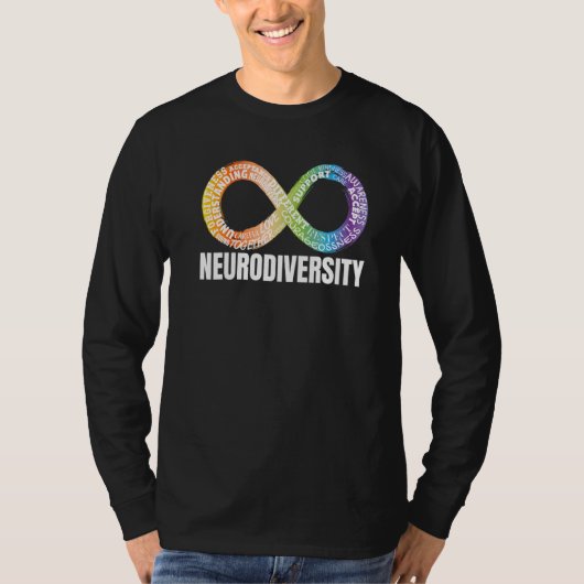 Neurodiversiteit Oneindigheidssymbool Spectrum Aut T-shirt (Voorkant)