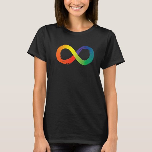 Neurodiversiteit Oneindigheidssymbool Spectrum Aut T-shirt (Voorkant)