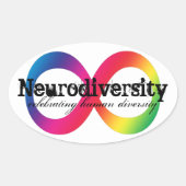 Neurodiversiteit Ovale Sticker (Voorkant)
