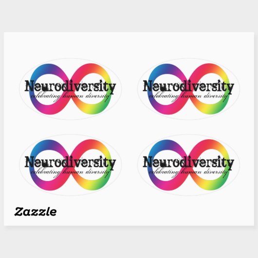 Neurodiversiteit Ovale Sticker (Vel)