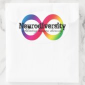 Neurodiversiteit Ovale Sticker (Tas)