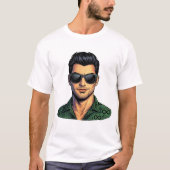 Neurodiversiteit Pop Art Man ADHD Autisme Trots T-shirt (Voorkant)
