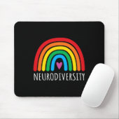 Neurodiversiteit Rainbow Autisme Awareness Maand M Muismat (Met muis)