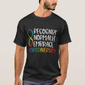 Neurodiversiteit Rainbow Infinfinity T-shirt (Voorkant)