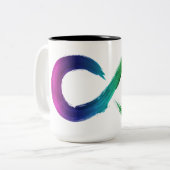 Neurodiversiteit Rainbow-Mok Tweekleurige Koffiemok (Voorkant links)