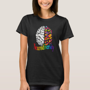 Neurodiversiteit Regenboog Autisme Spectrum Asd Ad T-shirt