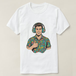 Neurodiversiteit Retro Pop Art Duim Omhoog Manneli T-shirt