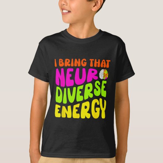 Neurodiversiteit Shirt Autisme ADHD ASS Neurodiver (Voorkant)