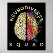 Neurodiversiteit Shirt Autisme Spectrum ASS ADHD Poster (Voorkant)