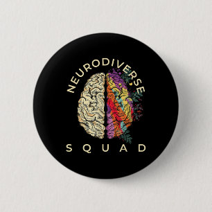 Neurodiversiteit Shirt Autisme Spectrum ASS ADHD Ronde Button 5,7 Cm