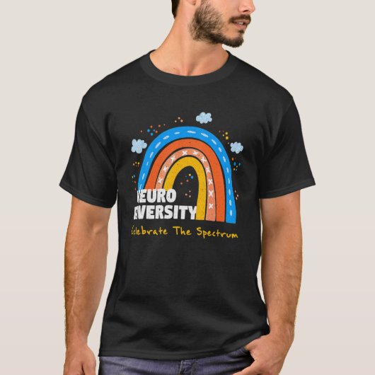 Neurodiversiteit Spectrum Ondersteuning Autisme As T-shirt (Voorkant)