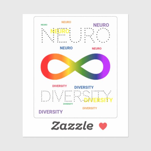 Neurodiversiteit Stippen Sticker (Vel)