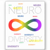 Neurodiversiteit Stippen Sticker (Voorkant)