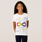 Neurodiversiteit stippen t-shirt (Voorkant volledig)