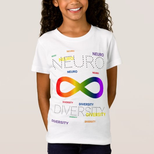 Neurodiversiteit stippen t-shirt (Voorkant)